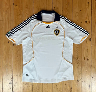 £30 • Buy Adidas LA Galaxy 2007-08 Home Shirt Jersey Top XL White MLS 07/08