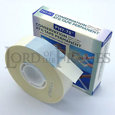 £28.99 • Buy 19mm X 30m ATG Tape PH7-70 Acid Free Conservation Double Sided Transfer FREE P+P