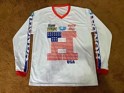 VINTAGE Honda MOTOCROSS JERSEY BAILEY ELSINORE AHRMA CR XR RC 250 125 250 500 . • $39.14