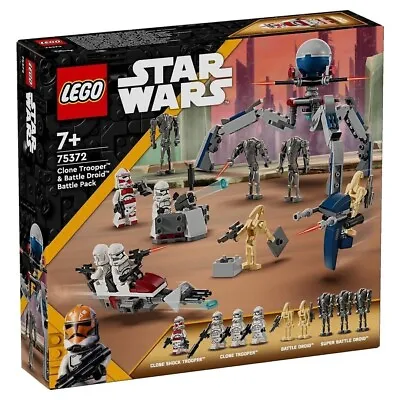 1 X Lego Star Wars 75372 Clone Trooper Battle Droid Battle Pack Brand New In Box • $79.95