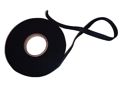 Bra Knicker Lingerie Making Strap Elastic Satin Semi Sheen Plush Back Black 10mm • £2.65