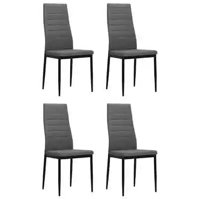 $228.95 • Buy Dining Chair 4 Pc High Back Fabric Upholstered Kitchen Seat Furniture Light Grey