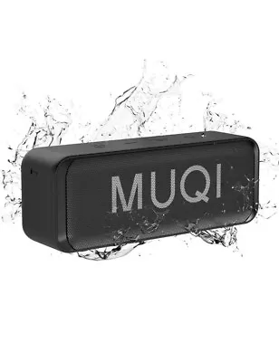 MUQI Bluetooth Speaker IPX7 Waterproof Portable Wireless Speaker -24H Playtime • £23.95