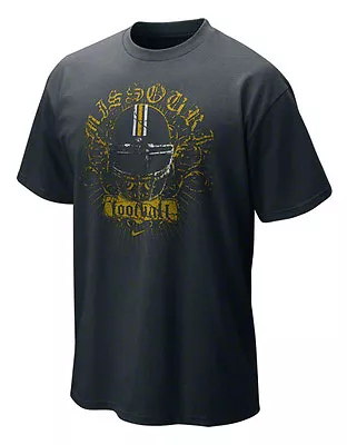 Missouri Tigers Football Helmet T-shirt Nike NWT Small New NCAA Mizzou SEC • $19.54