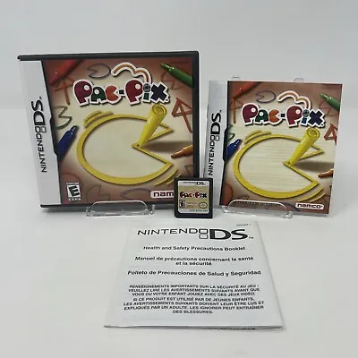 PAC-PIX Nintendo DS 3DS 2DS PACMAN Excellent Condition CIB TESTED WORKS 100% • $12.99