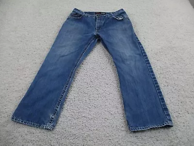 Ariat Jeans Mens 36x30 Blue M4 Low Rise Boot Demin Work Fire Resistant FR A3 • $40