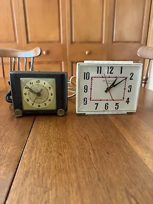 Two Vintage Electric Clocks Westclox And General Electric.  For Parts Or Repair • $19.99