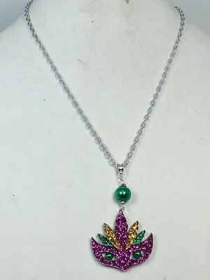 Purple Green And Gold Mardi Gras Mask Jewelry Set - Mardi Gras Jewelry Set • $32