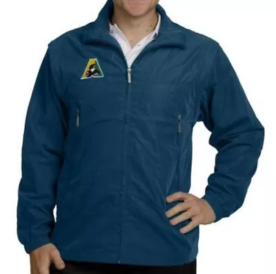 Zip Off Sleeve JACKET Lawn Bowls Zip Front Size Pockets BA Logo NAVY XL 3XL • $69