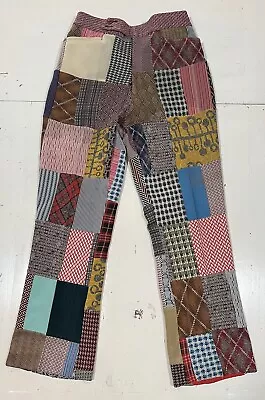 Vintage 70’s Era MARNITS BY MARMAN Patchwork Polyester Retro Knit Pants 30x30 • $200