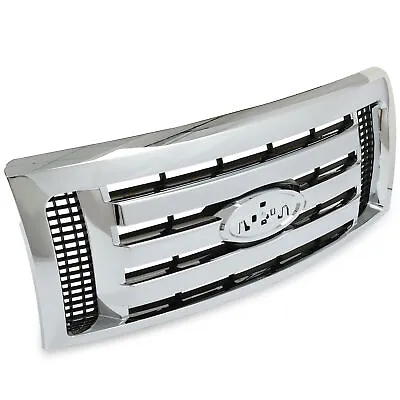 Front Grille Grill Chrome For 2009-14 Ford F-150 F150 XLT Replace For FO1200511 • $159.70