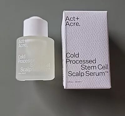 ACT+ACRE Cold Processed Stem Cell Scalp Serum 1oz/30mL Full Size NEW IN BOX • $29.75