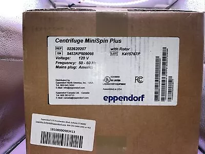 Eppendorf Centrifuge MiniSpin Plus With Rotor NEW Pn 022620207 • $1715