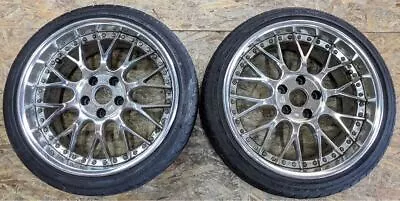 JDM RareXR-VIP 18 Inch 9J+35 PCD114.3 5 Holes 5H Plated Mesh Vintage S No Tires • $1325.34