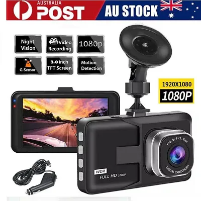 $19.99 • Buy 3  LCD Car DVR FHD 1080P Dash Cam Camera Video Recorder G-Sensor Night Vision