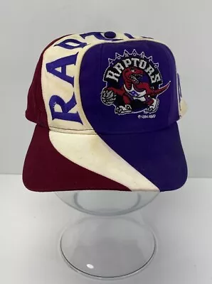 Toronto Raptors Twins Enterprise Swirl Vintage 90's Snapback Cap Hat • $62.99