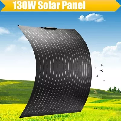 130W Flexible Solar Panel Bendable 12V Mono For RV Boat Marine Caravan Campervan • £79.99