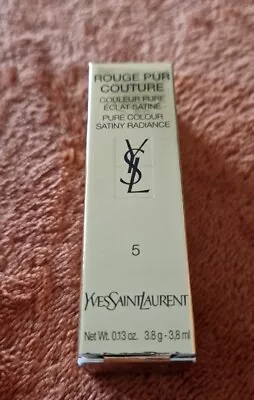 YSL Yves Saint Laurent Rouge Pur Couture Lipstick No 5 ROUGE ETRUSQUE -  BNIB • £13