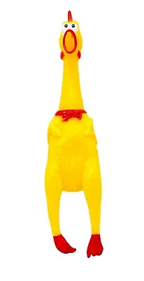 Goldenvalueable Squeezing Squawkin' Chicken Rubber Screaming 16  Tall • $9.99