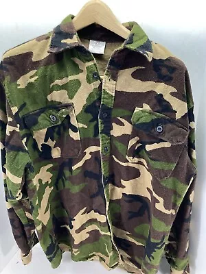 Rothco Camouflage Flannel Shirt Men Sz Large Woodland Long Sleeve Button Hunting • $21.21