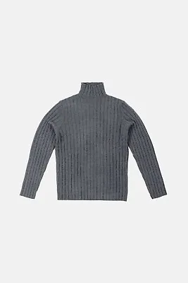 NWT Subellotti Collection Men Alpen Turtleneck Cashmere Sweater Grey • $299