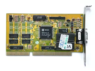 Western Digital WDC WD90C30 WD90C30-LR 512KB ISA 16-BIT 286 386 486 • $100.91