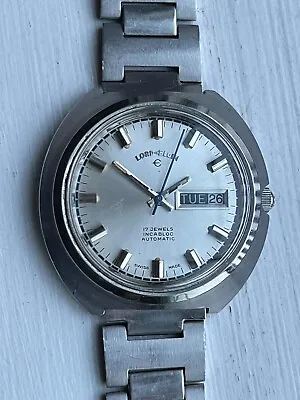 A Jumble 40mm Lord Elgin All Stainless DateDay Automatic Sports Watch • $99