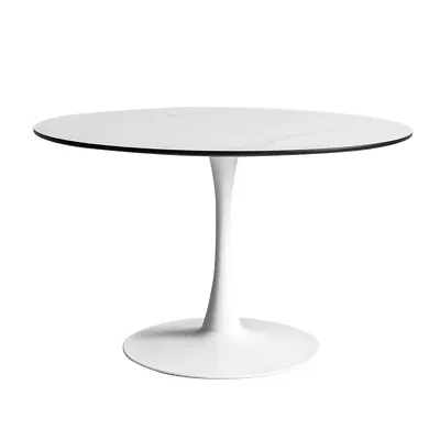 Levede Dining Table Kitchen 6 Person Marble Tulip Round Dinner Tables 120cm • $236.99