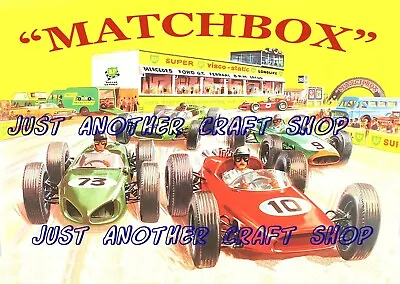 Matchbox Toys 1964 A3 Size Race Track Poster Artwork Shop Display Sign Leaflet • $8.70