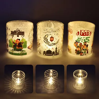 Decor Night Light LED Candle Light Ramadan Lantern Eid Mubarak Decoration #T • $10.69