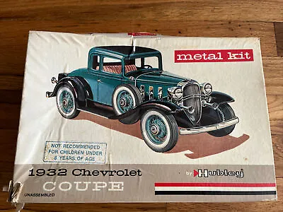 1932 CHEVROLET COUPE GABRIEL / HUBLEY Metal Model Kit C. 1975 Box Unbuilt Kit • $40