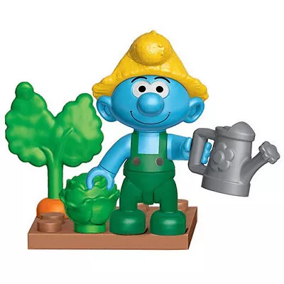 Smurfs Farmer Minifigure With Accesories Building Mega Blocks Construx New • $18.50