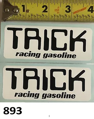 2! Trick Race Gas Sticker Decal Vintage Go Cart Snowmobile Tri-Z Tecate ATC 250R • $11.87