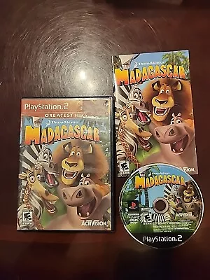 Madagascar (Sony PlayStation 2 2005) CIB Greatest Hits Label Black Label Disc • $9.95