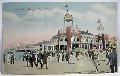 1921 Postcard Steel Pier Atlantic City Nj • $0.99