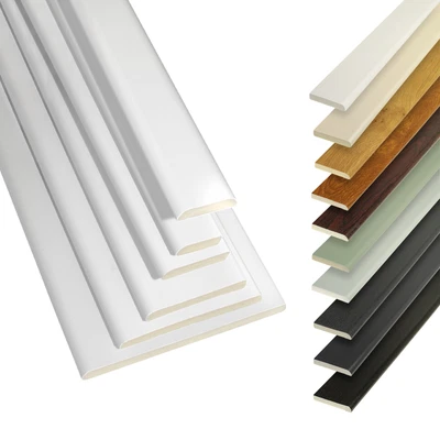 £2.32 • Buy UPVC Trim Architrave D Mould Cloaking Fillet 2.5m PVC Plastic Window Door Bead
