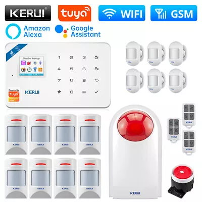 KERUI Tuya APP Wireless WIFI GSM SMS Alarm System Home Security Motion Detector • $200.69