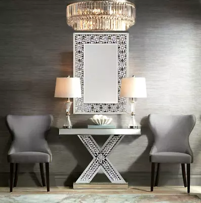 NEW Mirae Modern Glam Mirror Console Table & Accent Mirror Entryway & Occasional • $829.99