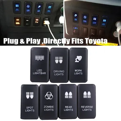 For Toyota LED Light Bar Switch Push Button Tacoma FJ Cruiser 4Runner Highlander • $8.98