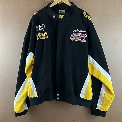 Signed NASCAR Roush Dewalt Racing Matt Kenseth Winston Cup Jacket 3XL Black • $125