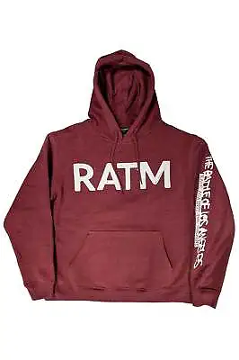 $42.63 • Buy Rage Against The Machine Hoodie Battle 99 Official Unisex Marroon Red Pullover
