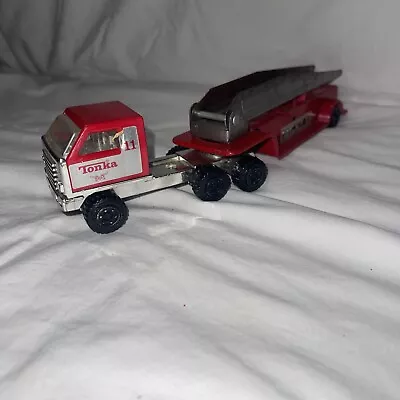 Vintage Tonka - Tin Plate - Fire Engine Ladder Truck - No.11 Fire Dept • $17.95