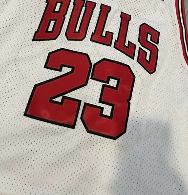 Amazing White Bulls Michael Jordan Rare FinalsJersey 5XL !!  Mens TRUE XXXXXL • $69.99