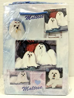 New Maltese Pet Dog Gift Bags Set 10 Small Bags (8.5  X 6 ) By Ruth Maystead • $24.99