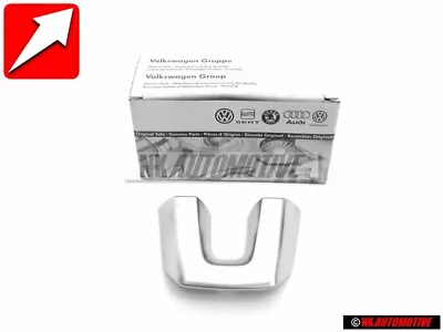 Original VW Steering Wheel Blank Badge Emblem Aluminium - 1K8419685 3Q7 • $78.85