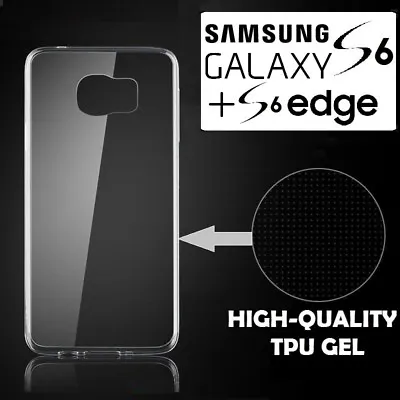 Gel Silicone Case TPU Cover For Samsung Galaxy S6 G9200 / EDGE / PLUS +Protector • £2.95