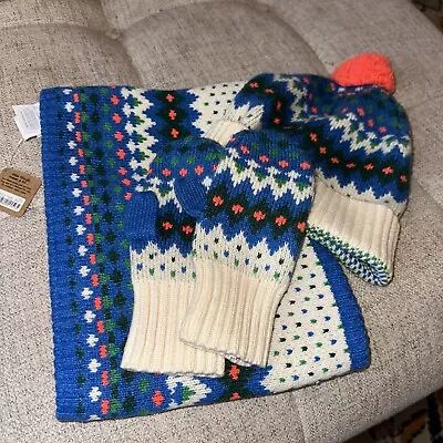 J.crew Crewcuts Snood Hat And Mittens Size S/M • $30