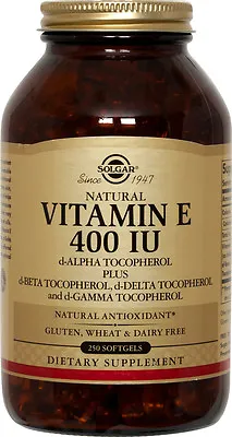 Solgar Vitamin E 400 IU & Mixed Tocopherols 250 Softgels • $29.24