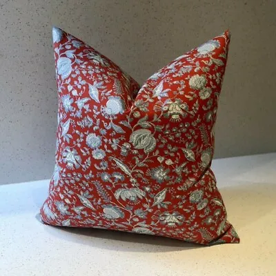 Liberty Of London Cushion Cover Victoria Floral (Red) 14 Inches • £13