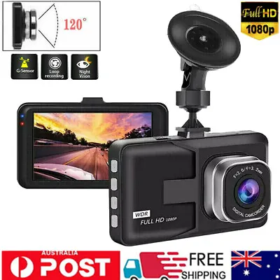 $22.99 • Buy 3  Car Dash Camera Front Video Recorder Guard Camera Full HD 1080P Night Vision